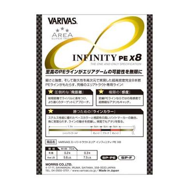 Шнур Varivas Super Trout Area Infinity PE X8 75м. #0.2/0.08мм. 2.52кг. VA 14461 фото