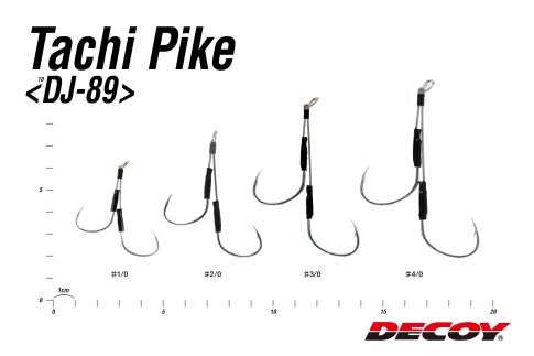 Крючок Decoy DJ-89 Tachi Pike #2/0 (уп. 2шт.) 15620859 фото