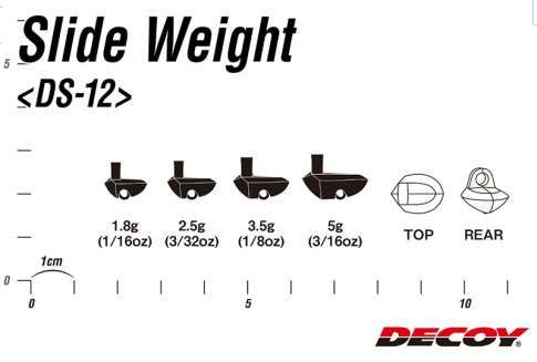 Джиг головка Decoy DS-12 Slide Weight 1.8гр. (4 шт.) 15620948 фото