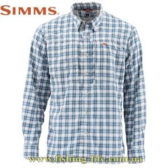 Сорочка Simms BugStopper Shirt Plaid Faded Denim Plaid (Розмір-S) 12105-592-20EU фото