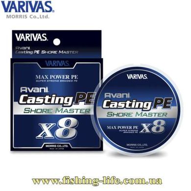 Шнур Varivas Avani Casting PE Max Power X8 Shore Master 200м. #0.8/0.148мм. 16.7lb/7.5кг. VA 13252 фото