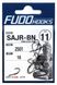 Крючки Fudo Shin Aji W/Ring Black #9 (16 шт.) FHBN250110 фото в 1