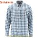 Рубашка Simms BugStopper Shirt Plaid Faded Denim Plaid (Размер-XXL) 12105-592-20EU фото в 2