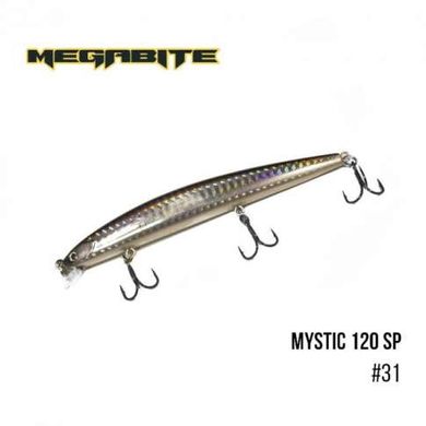 Воблер Megabite Mystic 120SP (120мм. 14.8гр. 0.5м.) (колір-31) FS0632850 фото