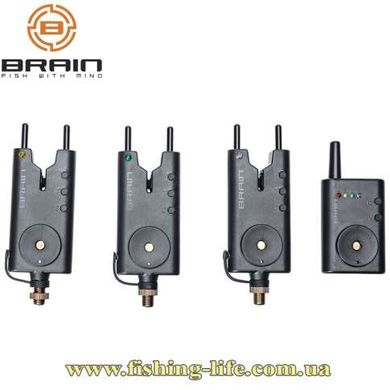 Набір сигналізаторів Brain Wireless Bite Alarm B-1 2+1 18584224 фото