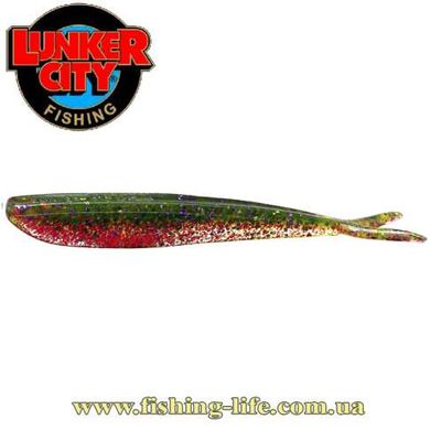 Силікон Lunker City Fin-S Fish 4" #266 Green Mojo (уп. 10шт.) 26640 фото