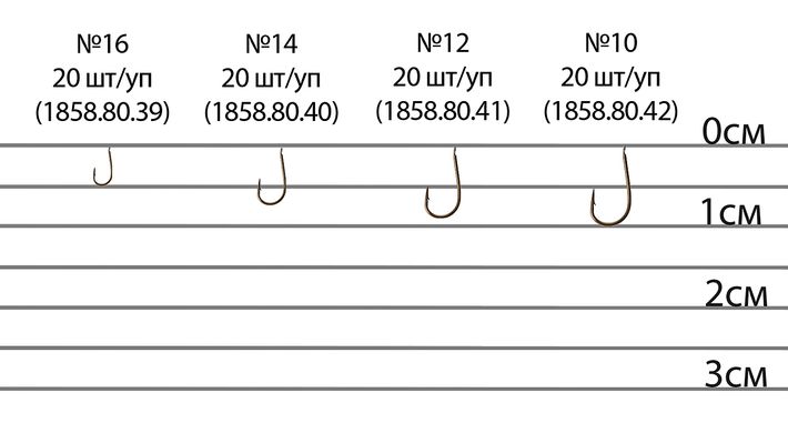 Гачок Brain All Round B5030 #12 (уп. 20шт.) ц:bronze 18588041 фото