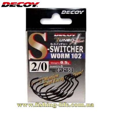 Крючок Decoy Worm 102 S-Switcher #5/0 (уп. 4шт.) 15620069 фото