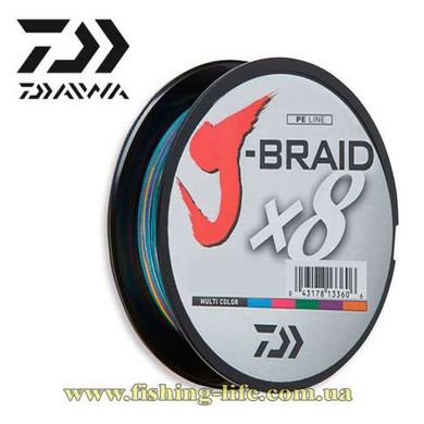 Шнур Daiwa J-Braid X8 150м. Multi Color (0.10мм. 6.0кг.) 12755-010 фото
