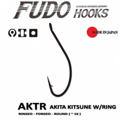 Гачки Fudo Akita Kitsune BN #16 (уп. 19шт.) FHBN330116 фото