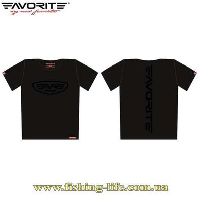 Футболка Favorite FT-6 чорний/чорний лого (розмір-XXL) 16932277 фото