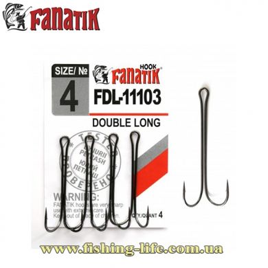 Двійник Fanatik Double Hook №1 FDL-11103 (уп. 4шт.) FDL-11103 1 фото