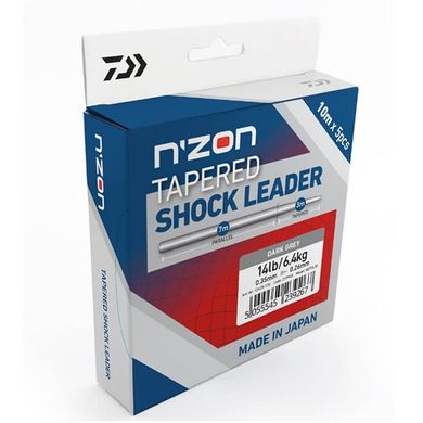 Шоклідер Daiwa N'Zon Tapered Shock Leader 10м. 0.18-0.25мм. 4.5кг. (уп. 5шт.) 12405-125 фото