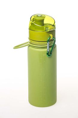 Пляшка силіконова Tramp 500 мл, зелена TRC-093-olive фото