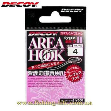 Крючок Decoy Area Hook II Mat Black #12 (уп. 8шт.) 15620174 фото