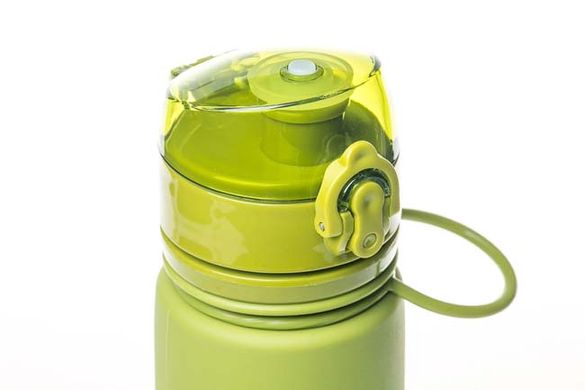 Бутылка силиконовая Tramp 500мл, зеленая TRC-093-olive фото