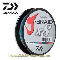 Шнур Daiwa J-Braid X8 150м. Multi Color (0.16мм. 9.0кг.) 12755-016 фото