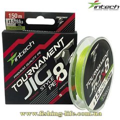 Шнур Intech Tournament Jig-Style PE X8 Fluo Green 150м. (#0.6 9.2lb 4.2кг.) FS0649504 фото