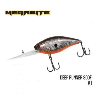 Воблер Megabite Deep Runner 800F (80мм. 38.7гр. 8м.) (колір-1) FS0633174 фото