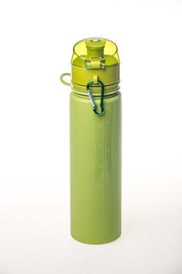 Пляшка силіконова Tramp 700ml, зелена TRC-094-olive фото