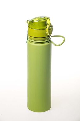 Пляшка силіконова Tramp 700ml, зелена TRC-094-olive фото