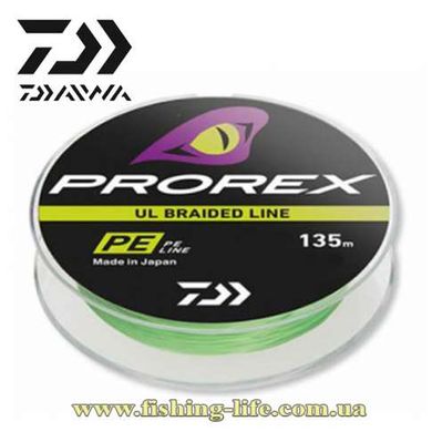Шнур Daiwa Prorex UL Braid PE 135м. 0.25мм. 1.8кг. 12996-002 фото