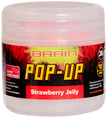 Бойли Brain Pop-Up F1 ø10мм. Strawberry Jelly (Полуниця) 20гр. 18585131 фото