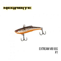 Воблер Megabite Extream Vib 55S (55мм. 6гр. 4м.) (колір-1) FS0633228 фото