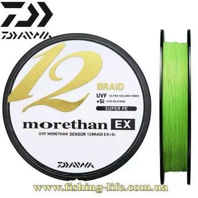 Шнур Daiwa UVF Morethan Sensor 12Braid Ex+Si 200м. (#1.2 0.185мм./27lb/12.1кг.) 07303178 фото