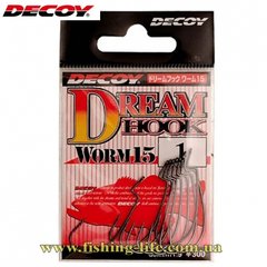 Крючок Decoy Worm 15 Dream Hook #1 (уп. 9шт.) 15620013 фото