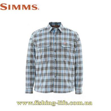 Рубашка Simms Coldweather Shirt (Размер L) Tidal Blue Plaid SI 1077748040 фото