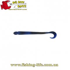 Силікон Big Bite Baits Ring Worm 4" Black Blue Swirl (уп. 10шт.) 18380069 фото