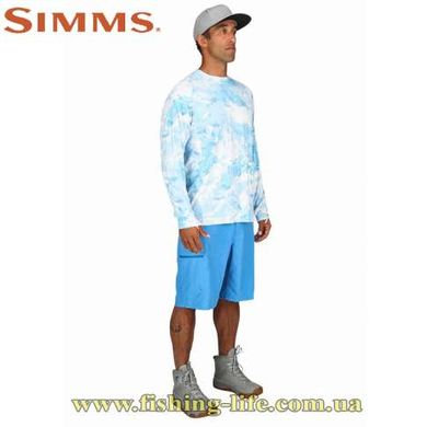 Блуза Simms SolarFlex Crewneck Prints Cloud Camo Blue (Размер-XXL) 12727-940-60 фото