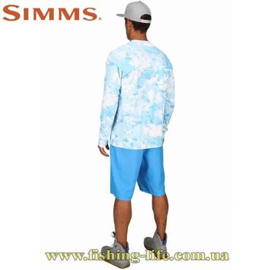Блуза Simms SolarFlex Crewneck Prints Cloud Camo Blue (Розмір-XXL) 12727-940-60 фото