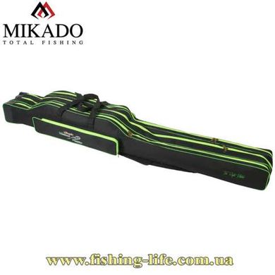 Чохол для вудилищ Mikado Method Feeder 3-х секційний 140см. Зелено-чорний UWD-MF03-140 фото