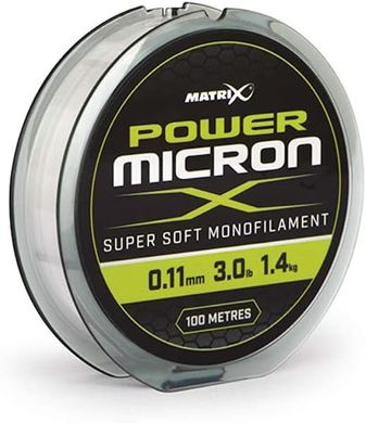 Леска Matrix Power Micron X 100м. (0.10мм. 1.1кг./2.5lb) 18920243 фото