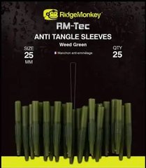 Противозакручиватель RidgeMonkey RM-Tec Anti Tangle Sleeves Short Weed green 25мм. (уп. 25шт.) 91680134 фото