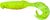Силикон Keitech Flapper Grub 4" PAL#01 Chartreuse Red Flake (уп. 7шт.) 15510957 фото