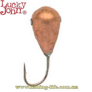 Мормишка Lucky John Крапля з отвором і кембриком 2.5мм 0.25гр. 8228K025-C (уп. 5шт.) 8228K025-C фото
