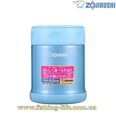 Пищевой термоконтейнер Zojirushi SW-EAE35AB 0.35л. цвет #голубой металлик 16780418 фото