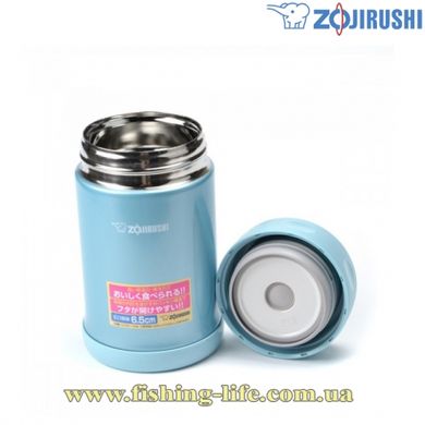 Пищевой термоконтейнер Zojirushi SW-EAE35AB 0.35л. цвет #голубой металлик 16780418 фото