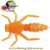 Силікон Redman Marabu 1.5" col. Carrot (уп. 10шт.) 331010-02 фото