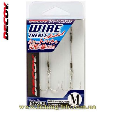 Трійник Decoy WA-21 Wire Treble Assist L (уп. 2шт.) 15620841 фото