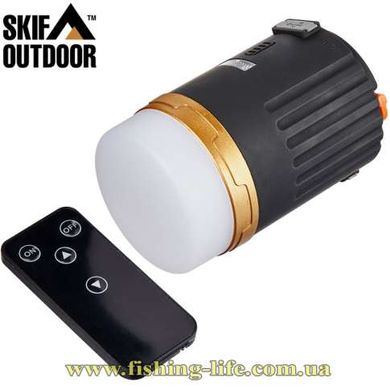 Ліхтар кемпінговий SKIF Outdoor Light Drop Max Black/Orange з пультом 3890025 фото
