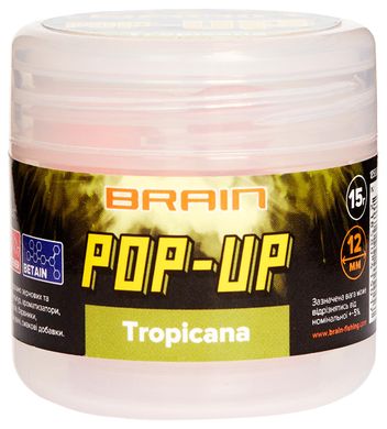 Бойлы Brain Pop-Up F1 ø10мм. Tropicana (манго) 20гр. 18580414 фото