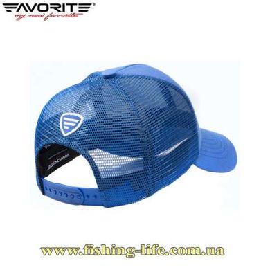 Кепка Favorite сетка SW 1363 цвет-голубой, белое лого (размер-58) 16932056 фото