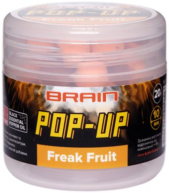 Бойлы Brain Pop-Up F1 ø10мм. Freak Fruit (Кальмар и апельсин) 20гр. 18580183 фото