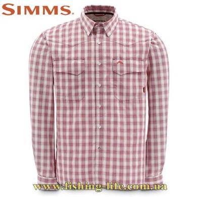 Рубашка Simms Big Sky Shirt Wine Plaid (Размер-XXL) 1066-641-60 фото