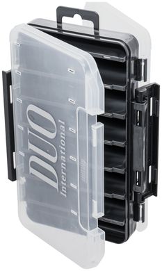 Коробка DUO Reversible Lure Case 100 Pearl Black/Clear 342808 фото