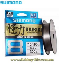 Шнур Shimano Kairiki 8 PE (Steel Gray) 300м. 0.23мм. 22.5кг. 22669723 фото